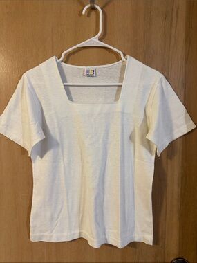 Vintage 90’s JUICE Casual Streetwear Square Necklne Made in USA Large